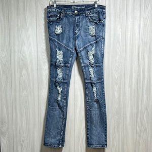 Argonaut distressed ultra slim jeans size 32/34